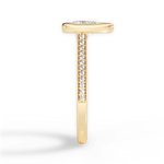 Deanna Pear Cut Lab Grown Diamond 18Kt Yellow Gold Engagement Ring - View 2