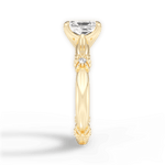 Claire Radiant Cut Lab Grown Diamond 18Kt Yellow Gold Engagement Ring - View 3