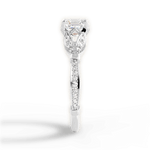 Geraldine Asscher Cut Lab Grown Diamond 14Kt White Gold Engagement Ring - View 4