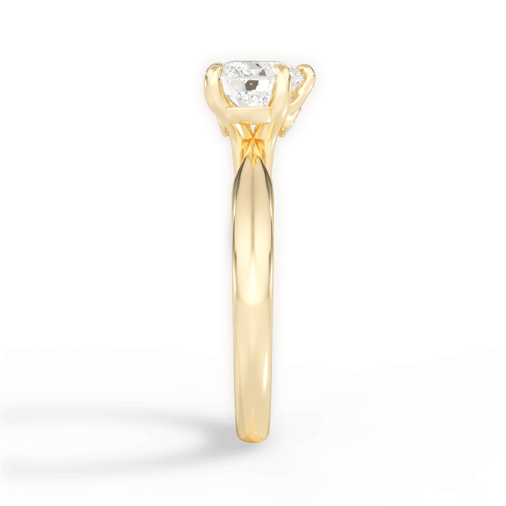Diana Heart Cut Lab Grown Diamond 18Kt Yellow Gold Engagement Ring - View 3