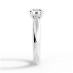 Amy Round Cut Lab Grown Diamond Platinum Engagement Ring - View 2