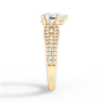 Jessica Pear Cut Lab Grown Diamond 18Kt Yellow Gold Engagement Ring - View 3