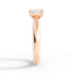 Colleen Princess Cut Lab Grown Diamond 18Kt Rose Gold Engagement Ring - View 2
