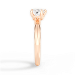 Diana Heart Cut Lab Grown Diamond 18Kt Rose Gold Engagement Ring - View 2