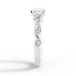 Emma Princess Cut Lab Grown Diamond Platinum Engagement Ring - View 4