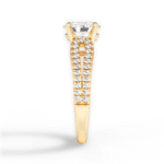 Jessica Oval Cut Lab Grown Diamond 18Kt Yellow Gold Engagement Ring - View 3