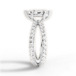 Lauren Marquise Cut Lab Grown Diamond 14Kt White Gold Engagement Ring - View 3