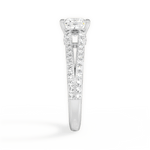 Kendra Princess Cut Lab Grown Diamond 14Kt White Gold Engagement Ring - View 4