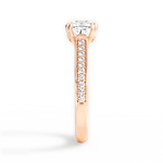 Deborah Cushion Cut Lab Grown Diamond 18Kt Rose Gold Engagement Ring - View 4