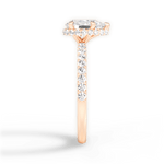 Isabella Pear Cut Lab Grown Diamond 18Kt Rose Gold Engagement Ring - View 4