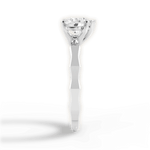 Aaliyah Heart Cut Lab Grown Diamond 18Kt White Gold Engagement Ring - View 2