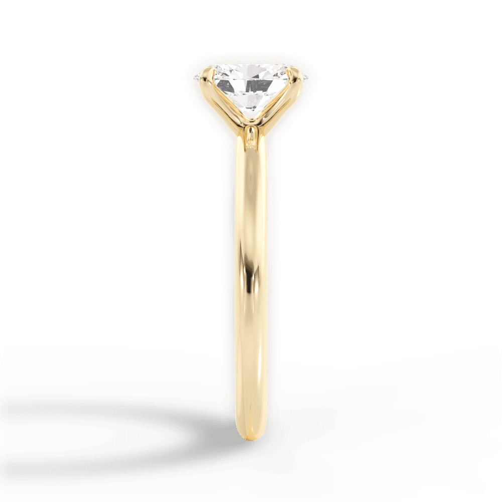 Allison Oval Cut Lab Grown Diamond 18Kt Yellow Gold Engagement Ring - View 3