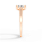 Courtney Radiant Cut Lab Grown Diamond 18Kt Rose Gold Engagement Ring - View 4