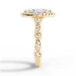 Irene Marquise Cut Lab Grown Diamond 18Kt Yellow Gold Engagement Ring - View 4