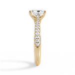 Kira Radiant Cut Lab Grown Diamond 18Kt Yellow Gold Engagement Ring - View 2