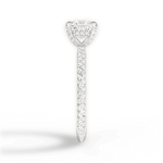 Madeline Princess Cut Lab Grown Diamond 14Kt White Gold Engagement Ring - View 4