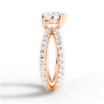 Lauren Heart Cut Lab Grown Diamond 18Kt Rose Gold Engagement Ring - View 4