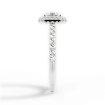 Kathleen Asscher Cut Lab Grown Diamond Platinum Engagement Ring - View 4