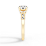 Evelyn Round Cut Lab Grown Diamond 18Kt Yellow Gold Engagement Ring - View 4