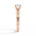 Florence Asscher Cut Lab Grown Diamond 18Kt Rose Gold Engagement Ring - View 4