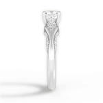 Isabel Cushion Cut Lab Grown Diamond 14Kt White Gold Engagement Ring - View 3