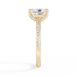 Janice Radiant Cut Lab Grown Diamond 18Kt Yellow Gold Engagement Ring - View 2