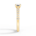 Diane Emerald Cut Lab Grown Diamond 18Kt Yellow Gold Engagement Ring - View 4