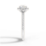 Joanne Asscher Cut Lab Grown Diamond 18Kt White Gold Engagement Ring - View 2