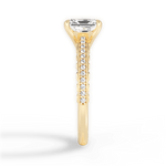 Caroline Radiant Cut Lab Grown Diamond 18Kt Yellow Gold Engagement Ring - View 3