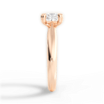 Gillian Princess Cut Lab Grown Diamond 18Kt Rose Gold Engagement Ring - View 2
