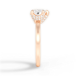 Gemma Heart Cut Lab Grown Diamond 18Kt Rose Gold Engagement Ring - View 2