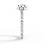Janet Heart Cut Lab Grown Diamond Platinum Engagement Ring - View 3