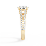 Kendra Oval Cut Lab Grown Diamond 18Kt Yellow Gold Engagement Ring - View 3