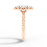 Joanne Marquise Cut Lab Grown Diamond 18Kt Rose Gold Engagement Ring - View 4