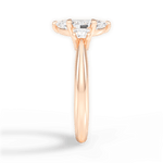 Dorothy Marquise Cut Lab Grown Diamond 18Kt Rose Gold Engagement Ring - View 4