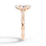 Christina Marquise Cut Lab Grown Diamond 18Kt Rose Gold Engagement Ring - View 3