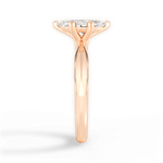 Claudia Marquise Cut Lab Grown Diamond 18Kt Rose Gold Engagement Ring - View 4