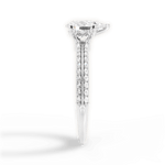 Gail Pear Cut Lab Grown Diamond 14Kt White Gold Engagement Ring - View 4
