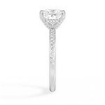 Janice Princess Cut Lab Grown Diamond Platinum Engagement Ring - View 4