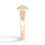 Jasmin Asscher Cut Lab Grown Diamond 18Kt Rose Gold Engagement Ring - View 4
