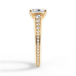 Leslie Radiant Cut Lab Grown Diamond 18Kt Yellow Gold Engagement Ring - View 4