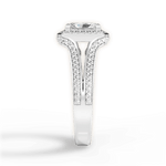 Mackenzie Radiant Cut Lab Grown Diamond 14Kt White Gold Engagement Ring - View 2