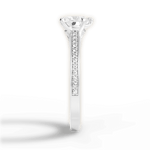 Donna Heart Cut Lab Grown Diamond 14Kt White Gold Engagement Ring - View 2