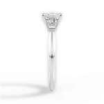 Emily Princess Cut Lab Grown Diamond Platinum Engagement Ring - View 3