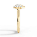 Fiona Heart Cut Lab Grown Diamond 18Kt Yellow Gold Engagement Ring - View 3
