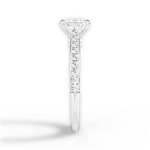 Frances Princess Cut Lab Grown Diamond 18Kt White Gold Engagement Ring - View 3