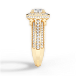 Madison Round Cut Lab Grown Diamond 18Kt Yellow Gold Engagement Ring - View 2