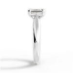 Camila Emerald Cut Lab Grown Diamond 14Kt White Gold Engagement Ring - View 2