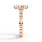 Katelyn Marquise Cut Lab Grown Diamond 18Kt Rose Gold Engagement Ring - View 3