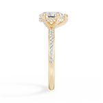 Janice Pear Cut Lab Grown Diamond 18Kt Yellow Gold Engagement Ring - View 3